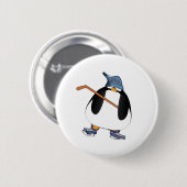 Hockey Penguin Button (Vorne & Hinten)