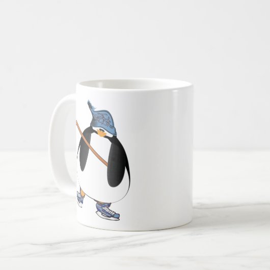 Hockey Penguin Kaffeetasse (Vorderseite Links)