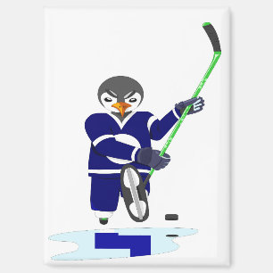 Hockey Penguin Magnet