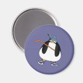 Hockey Penguin Magnet (Vorderseite/Rückseite)