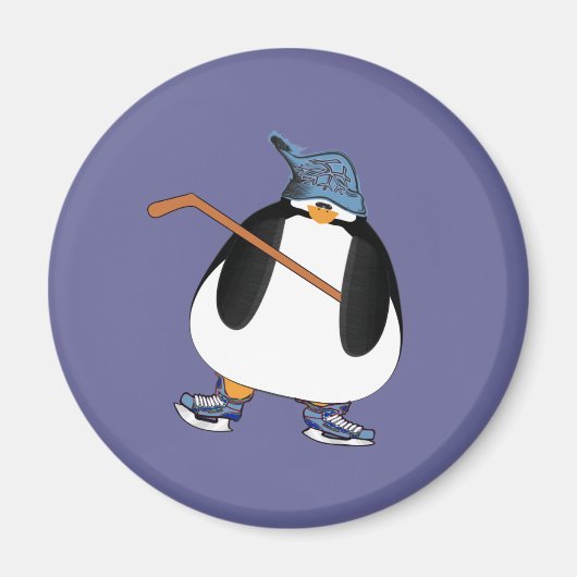 Hockey Penguin Magnet (Vorne)
