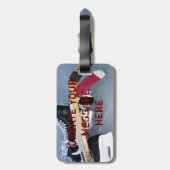 Hockey (personalisieren) gepäckanhänger (Rückseite vertikal)