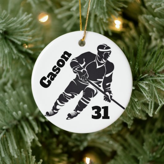 Hockey Personalisiert Ornament (Baum)