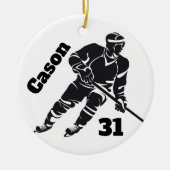Hockey Personalisiert Ornament (Vorne)