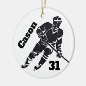 Hockey Personalisiert Ornament (Links)