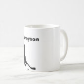 "Hockey-" personalisierte Tasse (VorderseiteRechts)