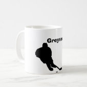 "Hockey-" personalisierte Tasse (Vorderseite Links)