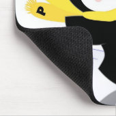 Hockey-Pinguin Mousepad (Ecke)
