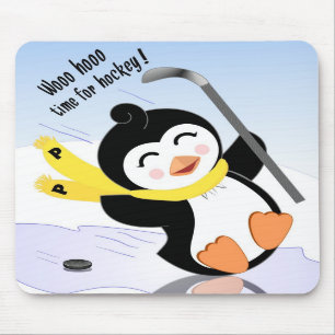 Hockey-Pinguin Mousepad