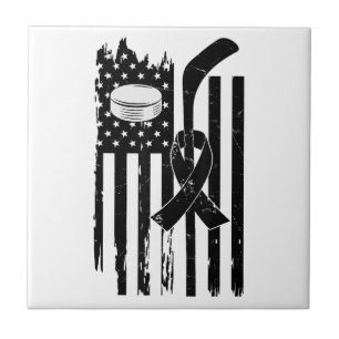 Hockey Pink Ribbon Breast Cancer Awareness Sport L Fliese