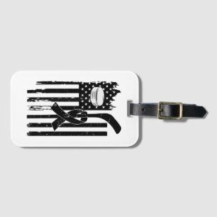 Hockey Pink Ribbon Breast Cancer Awareness Sport L Gepäckanhänger