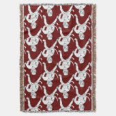 Hockey Pit Bull Throw Decke (Vorderseite Vertikal)