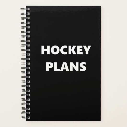 Hockey Planer Sport Theme Hockey Pläne (Vorderseite)