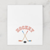 Hockey Platzkarte (Außenseite Aufgefaltet)