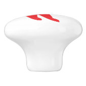 Hockey Player auf Schublade für Kommoden oder ande Keramikknauf (Seitenansicht)