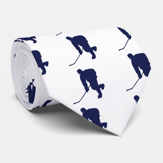 Hockey_Player_Blue Krawatte (Gerollt)