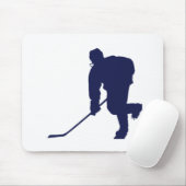 Hockey_Player_Blue Mousepad (Mit Mouse)