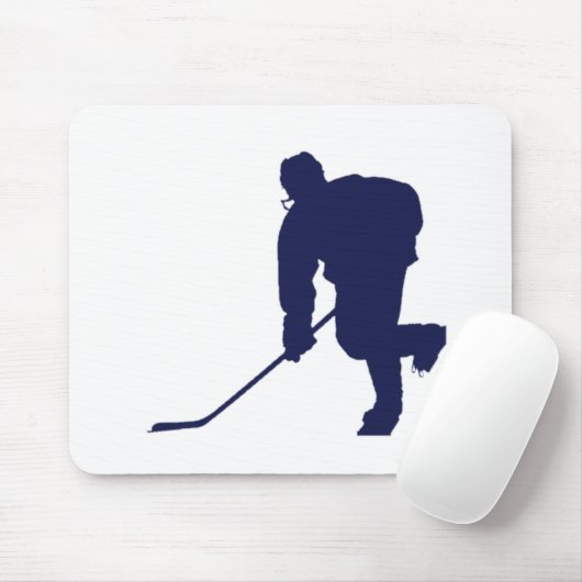 Hockey_Player_Blue Mousepad (Mit Mouse)