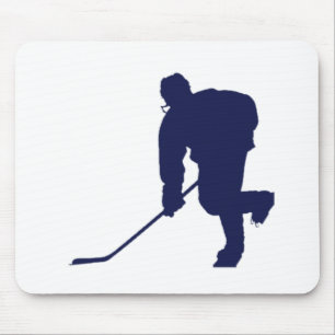 Hockey_Player_Blue Mousepad