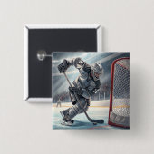 Hockey Player Button (Vorne & Hinten)