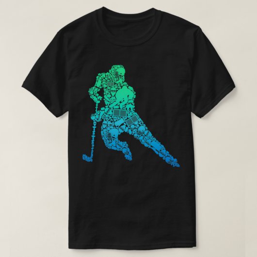 Hockey Player Eishockey Jugend Männer Kinder Junge T-Shirt (Design vorne)