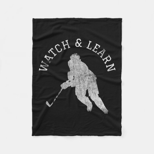 Hockey Player Expertise Blogging Fleecedecke (Vorderseite)