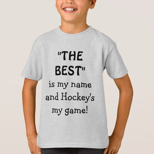Hockey Player Funny Sport T-Shirt (Vorderseite)