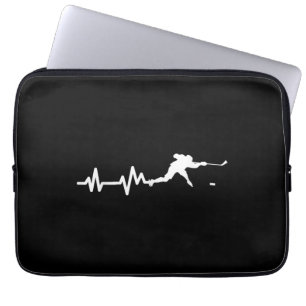 Hockey Player Heartbeat Eishockey Laptopschutzhülle
