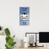 Hockey Player Jersey Poster (Heimbüro)