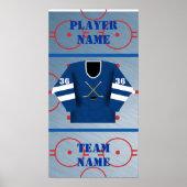 Hockey Player Jersey Poster (Vorne)