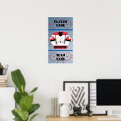 Hockey Player Jersey Poster (Heimbüro)