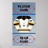 Hockey Player Jersey Poster (Vorne)