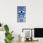 Hockey Player Jersey Poster (Heimbüro)