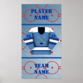 Hockey Player Jersey Poster (Vorne)