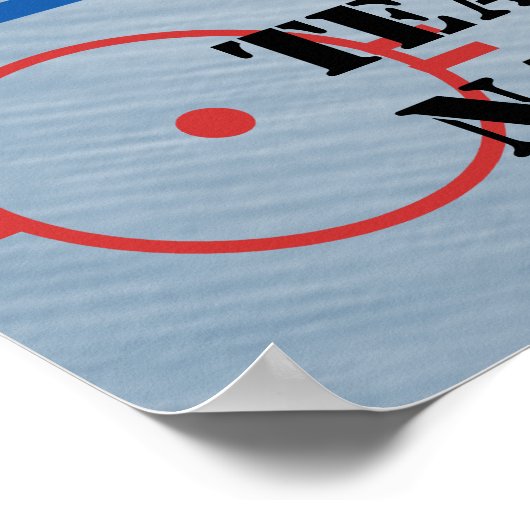 Hockey Player Jersey Poster (Ecke)