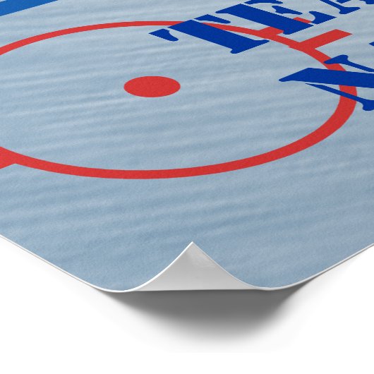 Hockey Player Jersey Poster (Ecke)