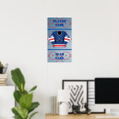 Hockey Player Jersey Poster (Heimbüro)