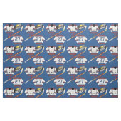 Hockey Player Jersey Puck und Stick Name Number Stoff (Fat Quarter (45,7 x 55,9 cm))