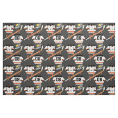 Hockey Player Jersey Puck und Stick Name Number Stoff (Fat Quarter (45,7 x 55,9 cm))
