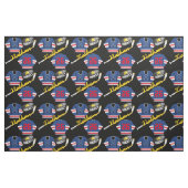 Hockey Player Jersey Puck und Stick Name Number Stoff (Fat Quarter (45,7 x 55,9 cm))