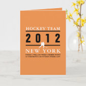 Hockey Player Karte (Gelbe Blume)