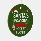 Hockey Player Keramik Ornament (Rechts)