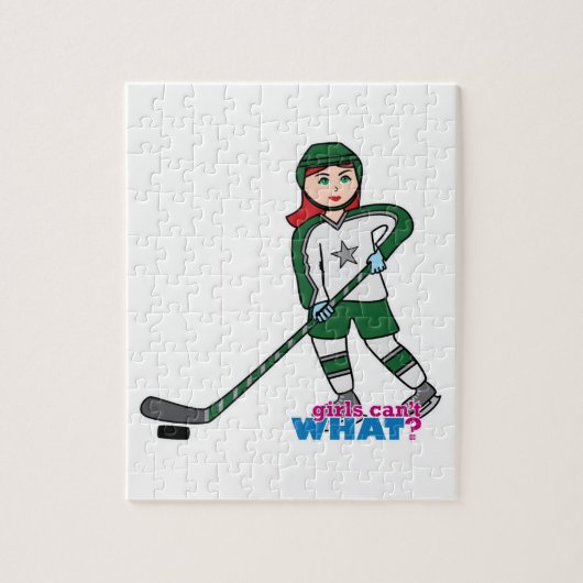 Hockey Player Light/Red Puzzle (Vertikal)