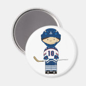 Hockey Player Magnet (Vorderseite/Rückseite)