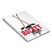 Hockey Player Notizblock (Rechte Seite)
