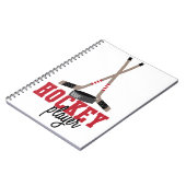 Hockey Player Notizblock (Linke Seite)