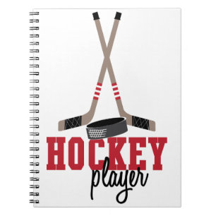 Hockey Player Notizblock