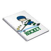 Hockey Player Notizblock (Rechte Seite)