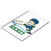 Hockey Player Notizblock (Linke Seite)