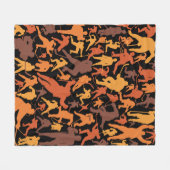 Hockey Player Pattern Fleecedecke (Vorderseite (Horizontal))